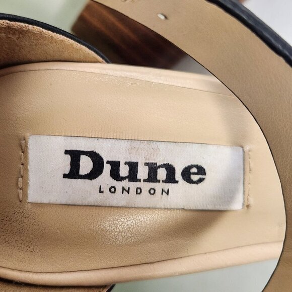 Dune London Flip Studded Leather Ankle Strap Block Heel Sandals Size 36(6M) - Picture 7 of 8